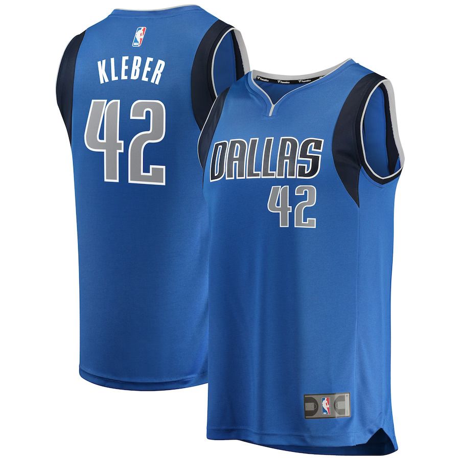 Men Dallas Mavericks #42 Maxi Kleber Fanatics Branded Royal Fast Break Replica Team Color Player NBA Jersey
